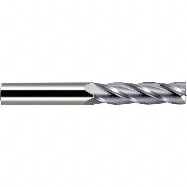 Melin Tool 14154 Square End Mill: 3/8 Dia, 1-1/8 LOC, 3/8 Shank Dia, 3 OAL, 4 Flutes, Solid Carbide Image