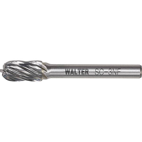 WALTER Surface Technologies 01V005 Abrasive Bur: Cylinder Ball End 