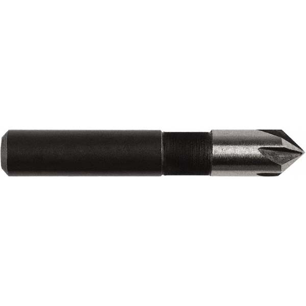 1/4" Head Diam, 1/4" Shank Diam, 5 Flute 82° High Speed Steel Countersink