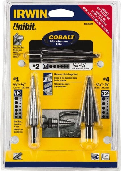cobalt step drill bits for metal