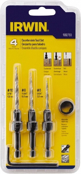 Countersink Set: 4 Pc