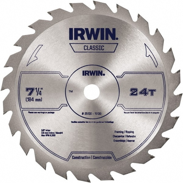 Irwin Blades - Wet & Dry Cut Saw Blade: 7-1/4