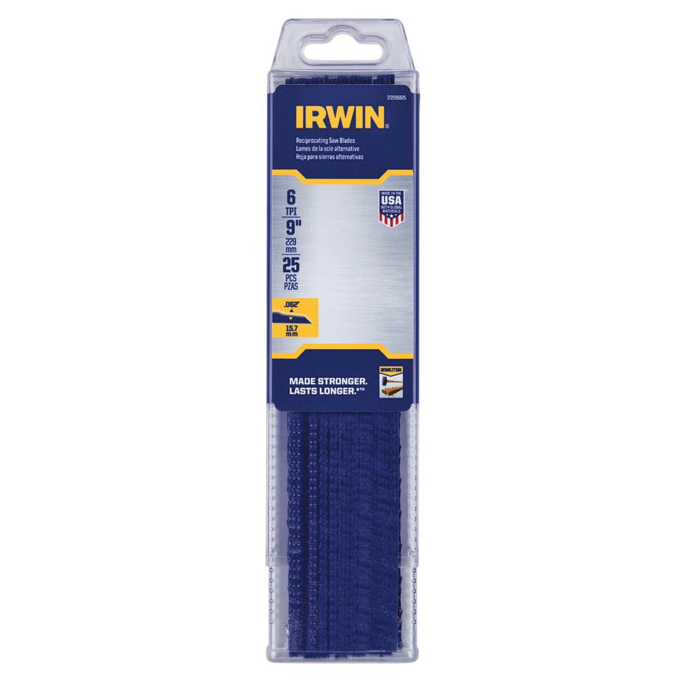 Irwin 372945F Reciprocating Saw Blade - 9 Length - 4/5 TPI - Bi-Metal