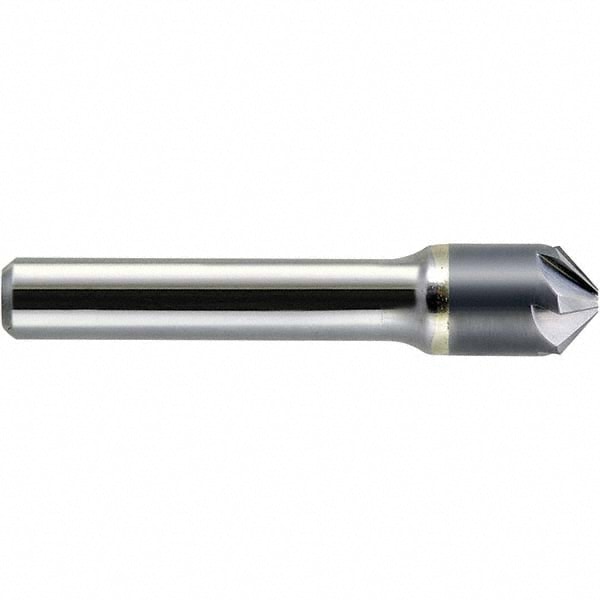 Melin Tool 18380 1/4" Head Diam, 1/4" Shank Diam, 6 Flute 90° Solid Carbide Countersink Image