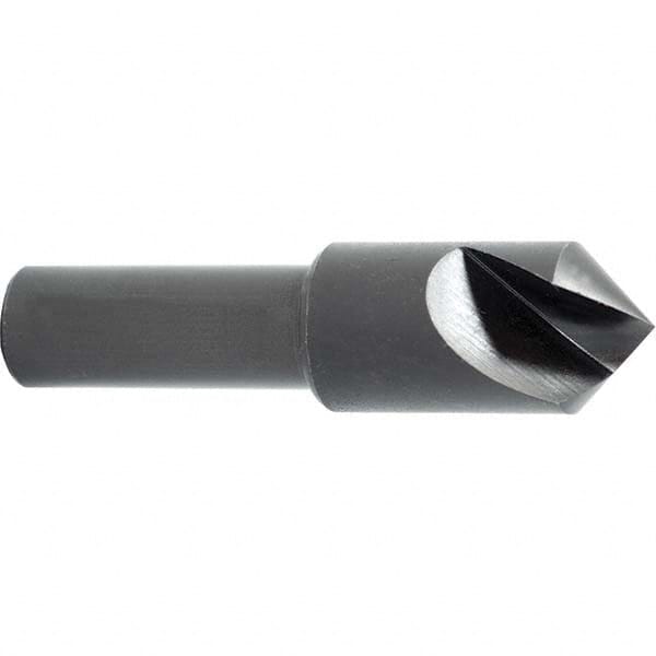 Melin Tool 18036 1" Head Diam, 1/2" Shank Diam, 1 Flute 60° High Speed Steel Countersink 
