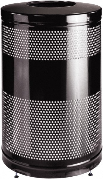 Rubbermaid - Trash Can: 44 gal, Round, Gray - 88097126 - MSC