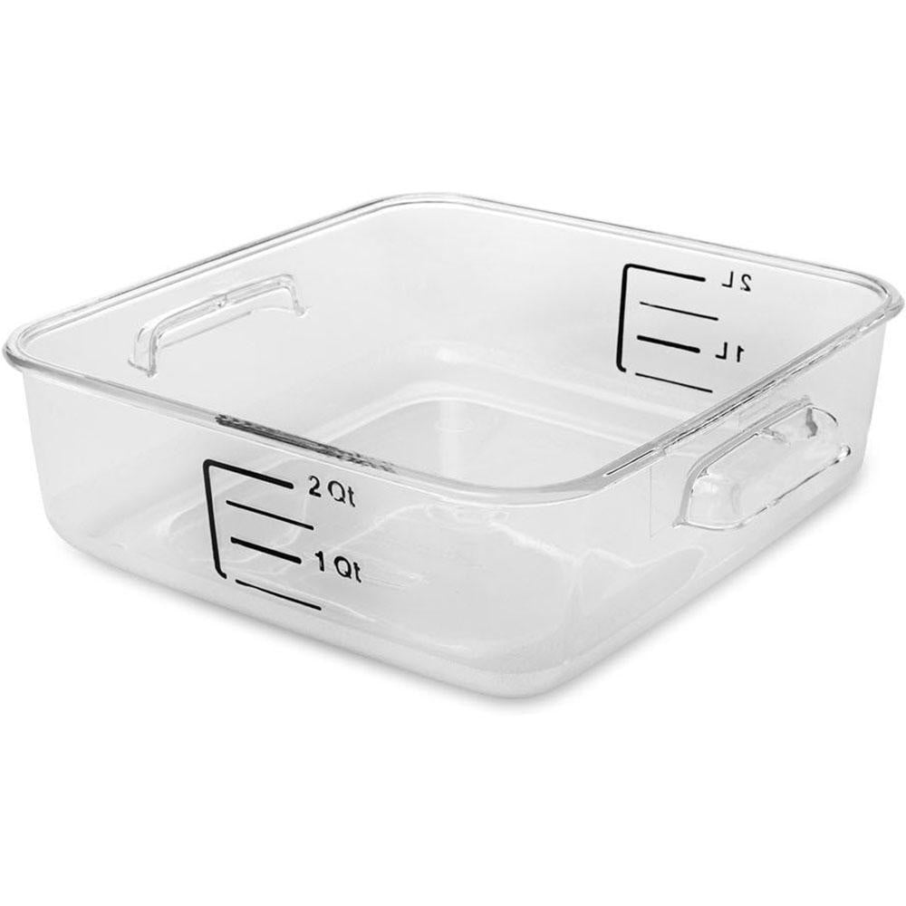 Rubbermaid - Food Storage Container: Polycarbonate, Square - 57837684 - MSC  Industrial Supply