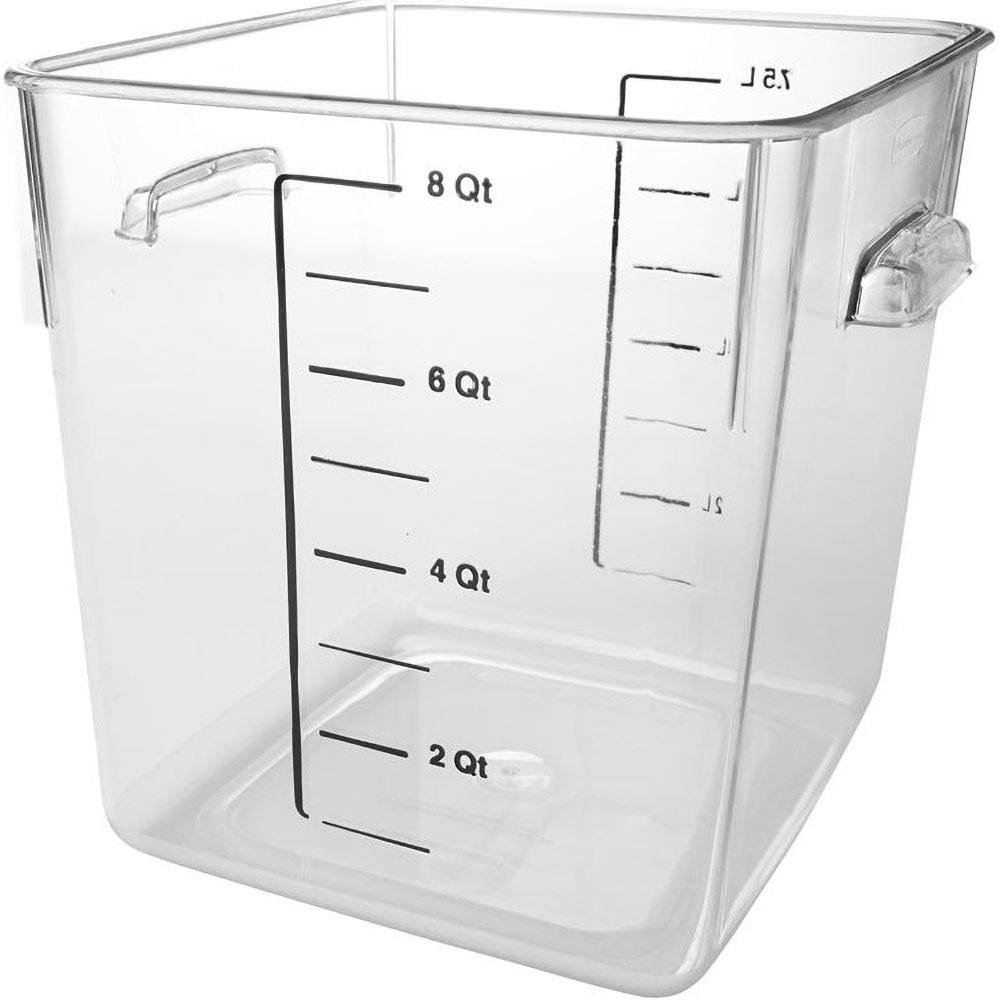 Rubbermaid - Food Storage Container: Polycarbonate, Square - 57837684 - MSC  Industrial Supply