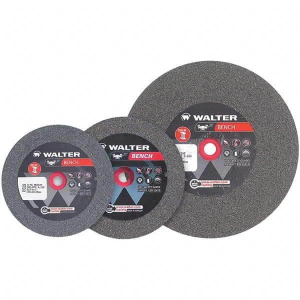 WALTER Surface Technologies 12E328 Bench & Pedestal Grinding Wheel: 6" Dia, 3/4" Thick, 1" Hole Dia, Aluminum Oxide 