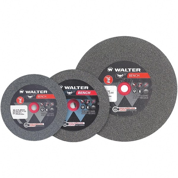 WALTER Surface Technologies 12E657 Bench & Pedestal Grinding Wheel: 10" Dia, 1-1/4" Thick, 1" Hole Dia, Aluminum Oxide 