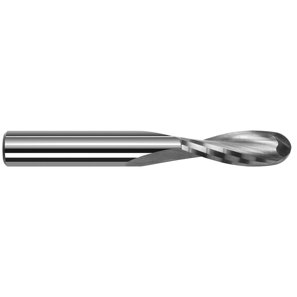 Harvey Tool 955762 Ball End Mill: 0.0625" Dia, 0.5" LOC, 2 Flute, Solid Carbide Image