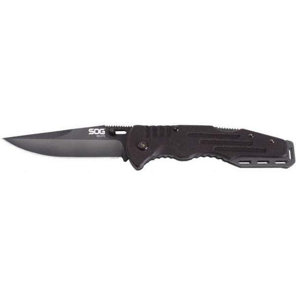 3-5/8" Blade, 8-1/4" OAL, Straight Clip Point Folding Knife