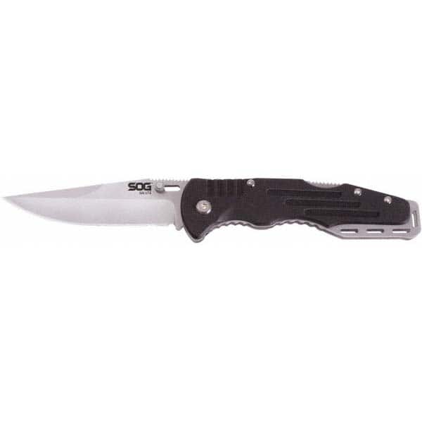 3-5/8" Blade, 8-1/4" OAL, Straight Clip Point Folding Knife
