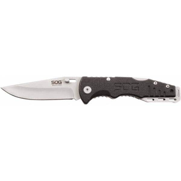 3-7/64" Blade, 7.1" OAL, Straight Clip Point Folding Knife