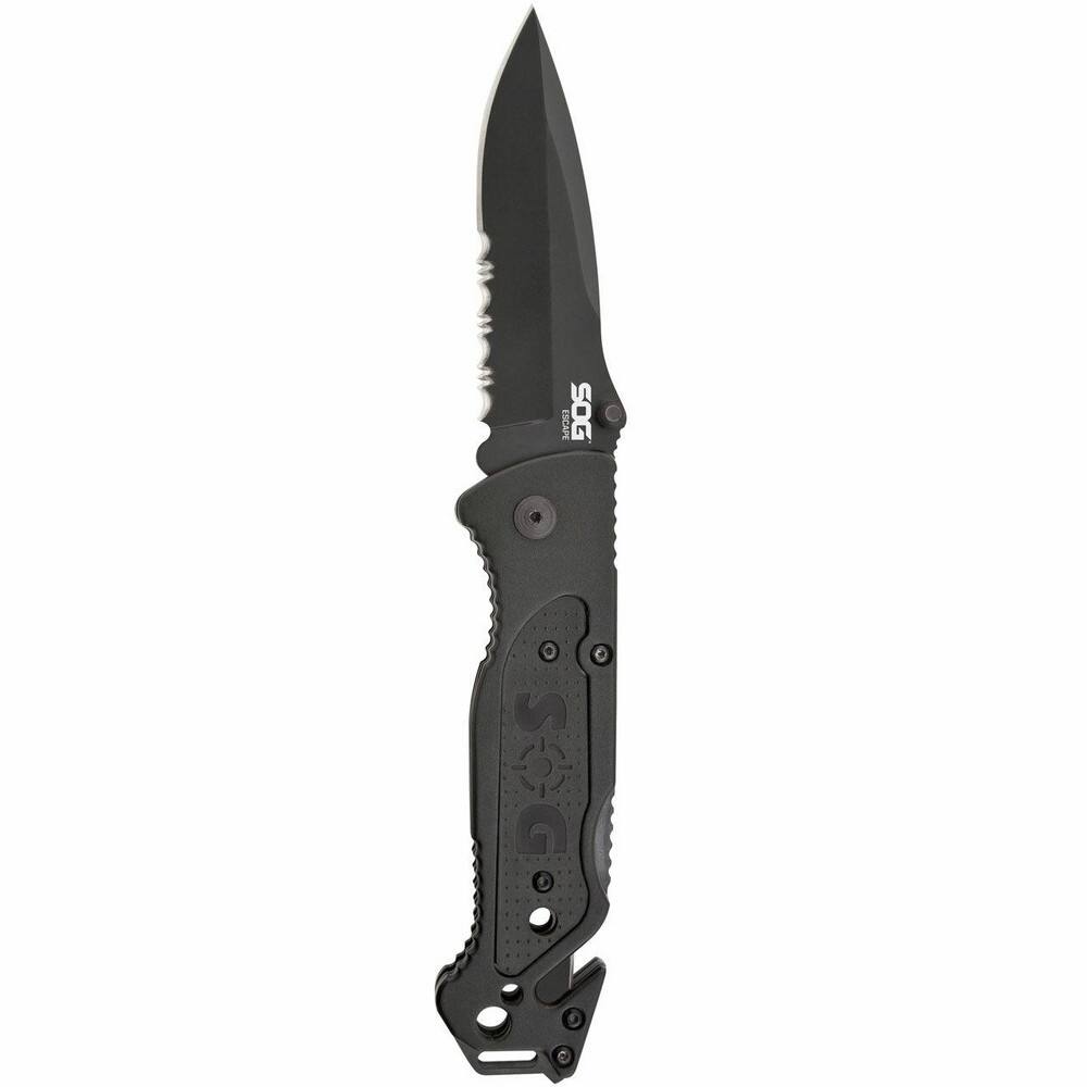 3-13/32" Blade, 8.2" OAL, Partially Serrated Clip Point Folding Knife