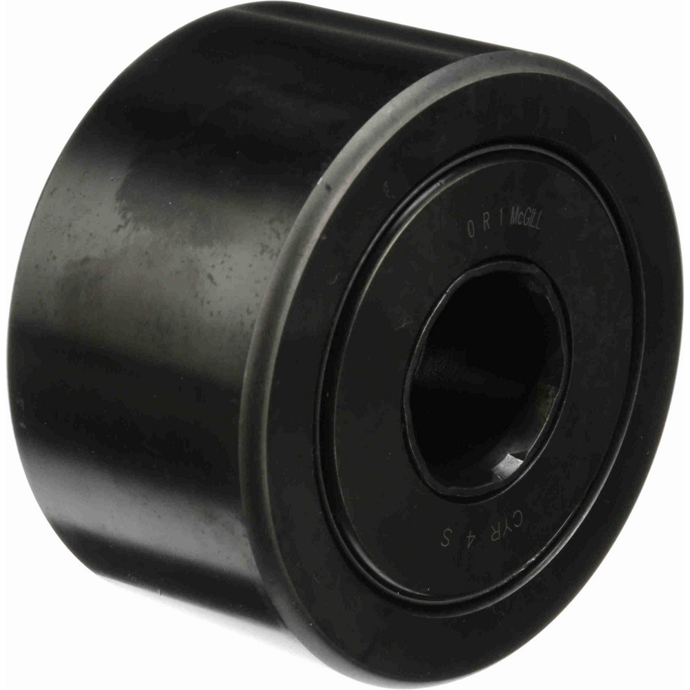 Cam Yoke Roller: Crowned, 1.25" Bore Dia, 4" Roller Dia, 2.25" Roller Width, Needle Roller Bearing - 29,985 lb Dynamic Load Capacity, 2.3125" OAW