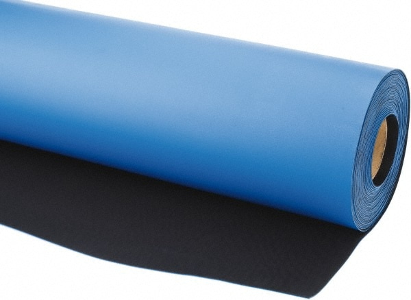 Anti-Static Table Mat Roll: Rubber, 40' OAL, 3' OAW, 0.08" Thick