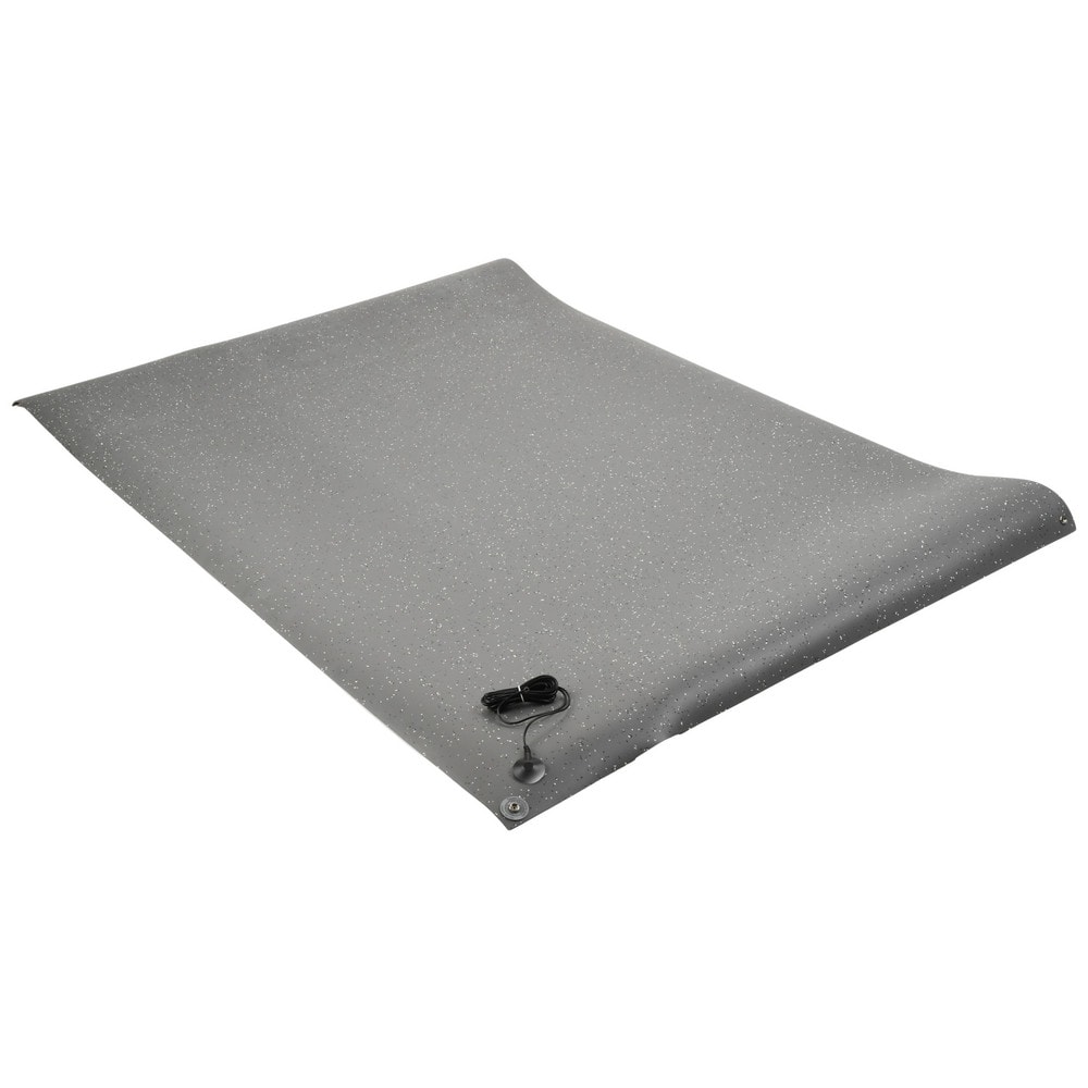 Anti-Static Table Mat: Rubber, 6' OAL, 4' OAW, 0.14" Thick