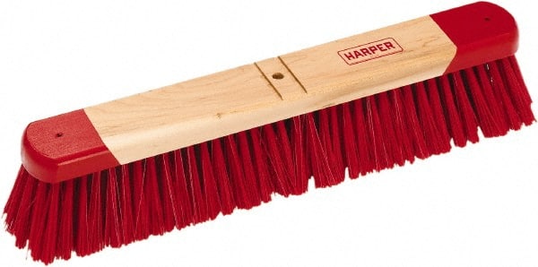 AMES TRUE TEMPER 3430 Push Broom: 30" Wide, Polyester Bristle 