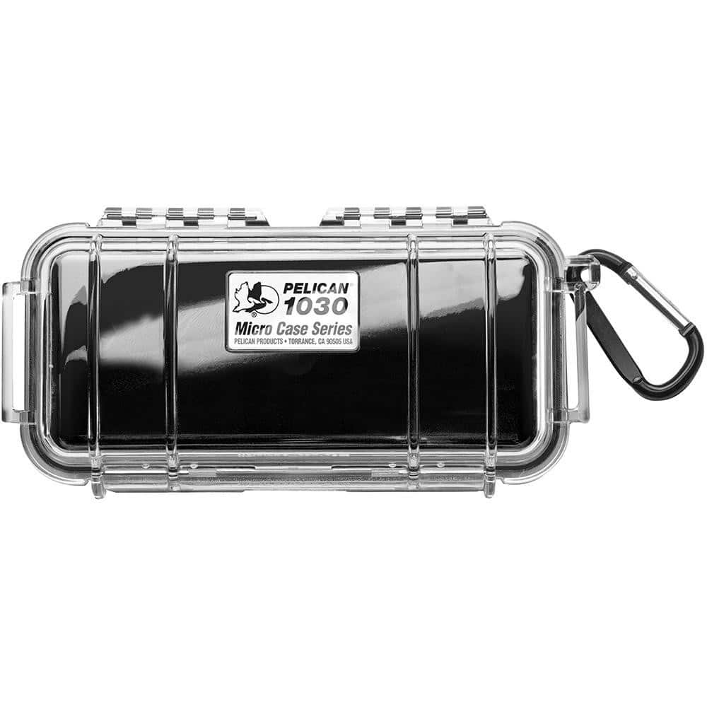 Pelican Products, Inc. 1030-025-100 Clamshell Hard Case: Liner Foam, 3-7/8" Wide, 2.43" Deep, 2-7/16" High 