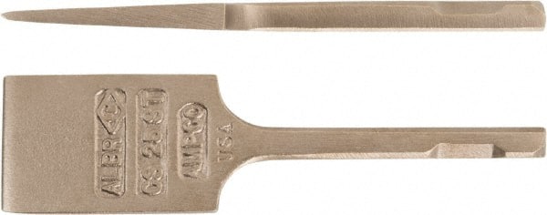 Hammer & Chipper Replacement Chisel: Scaling, 1-1/4" Head Width, 3-1/2" OAL, 3/4" Shank Dia