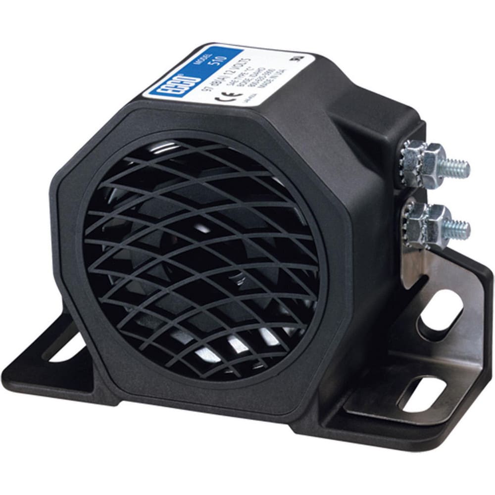 Automotive Back-Up Alarms; Alarm Type: Speaker; Vehicular ; Audible Signal Type: Beep ; Decibel Rating: 97.000 ; Voltage: 12-24 VDC ; Amperage: 0.2000 ; Color: Black