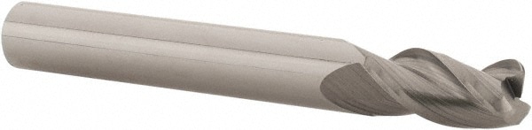 M.A. Ford. 13825001R.050 Corner Radius End Mill: 1/4" Dia, 1/2" LOC, 0.05" Radius, 3 Flutes, Solid Carbide Image