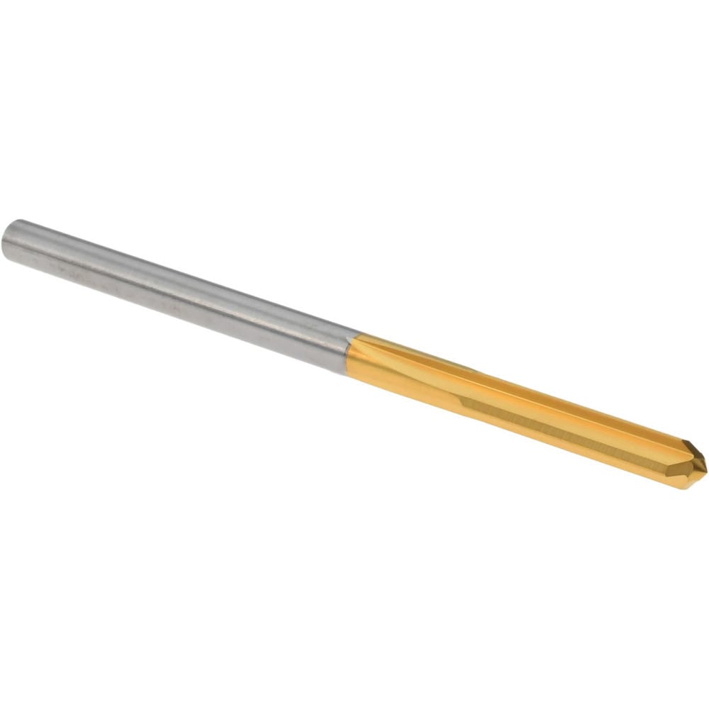 Chucking Reamer: 3.25mm Dia, 57.00mm OAL, 16.00mm Flute Length, Straight-Cylindrical Shank, Solid Carbide