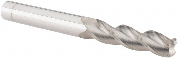 M.A. Ford. 13837507R.125 Corner Radius End Mill: 3/8" Dia, 1-1/2" LOC, 1/8" Radius, 3 Flutes, Solid Carbide Image