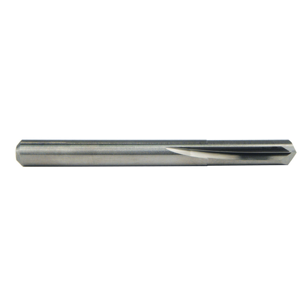 Straight-Flute Drill Bit: #5, 135 deg Point, Solid Carbide - Bright/Uncoated, 3/4" Flute Length, 2" OAL, Series 200