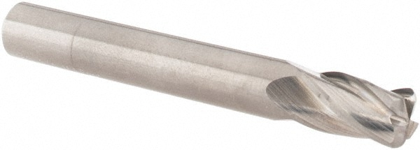 M.A. Ford. 16325000R.050 Corner Radius End Mill: 1/4" Dia, 1/2" LOC, 0.05" Radius, 4 Flutes, Solid Carbide Image