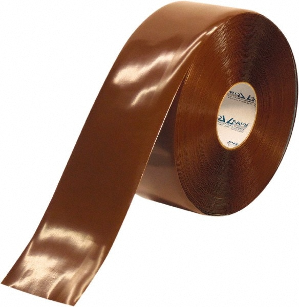 PRO-SAFE PRO-4RBRN Floor & Aisle Marking Tape: 4" Wide, 100 Long, 50 mil Thick, Polyvinylchloride Image