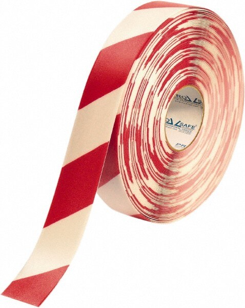 Floor & Aisle Marking Tape: 2" Wide, 100' Long, 30 mil Thick, Polyvinylchloride