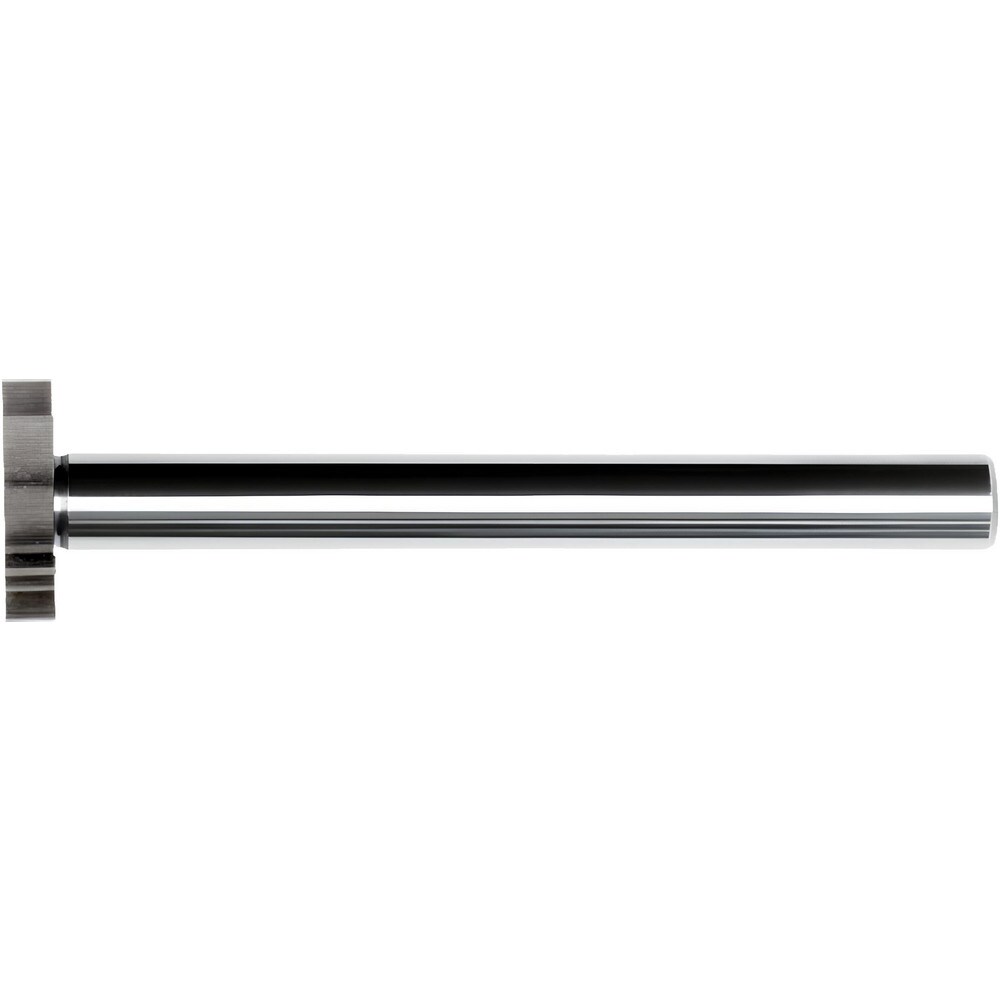 Woodruff/Keyseat Cutters; Connection Type: Shank ; Cutter Material: Solid Carbide ; Cutter Diameter (Inch): 1/2 ; Cutter Diameter (Decimal Inch): 0.5000 ; Tooth Configuration: Straight ; Cutting Width (Inch): 3/32