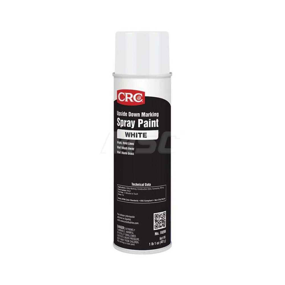 CRC - 20 fl oz White Marking Paint - 58316167 - MSC Industrial Supply