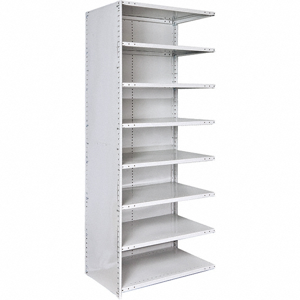 Hallowell Closed Shelving AddOn Unit 8 Shelves MSC Direct