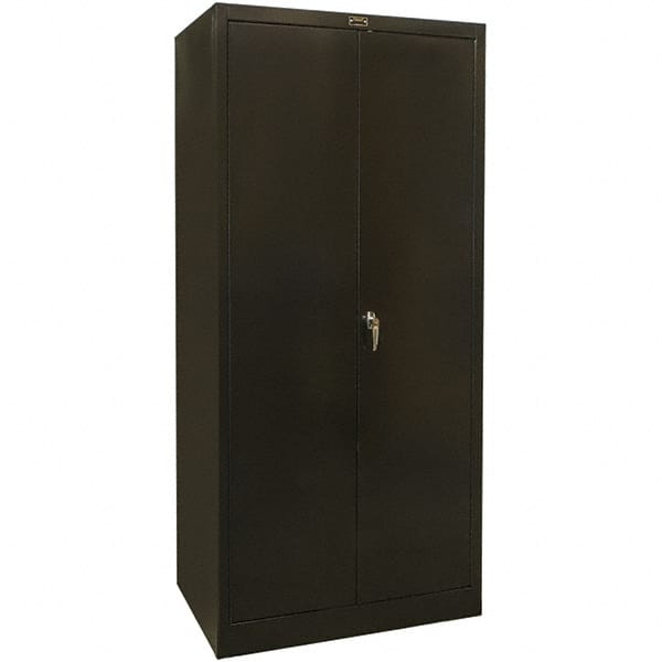 Rubbermaid® Plastic Storage Cabinet With Full Double Doors, 36W x 18D x  72H