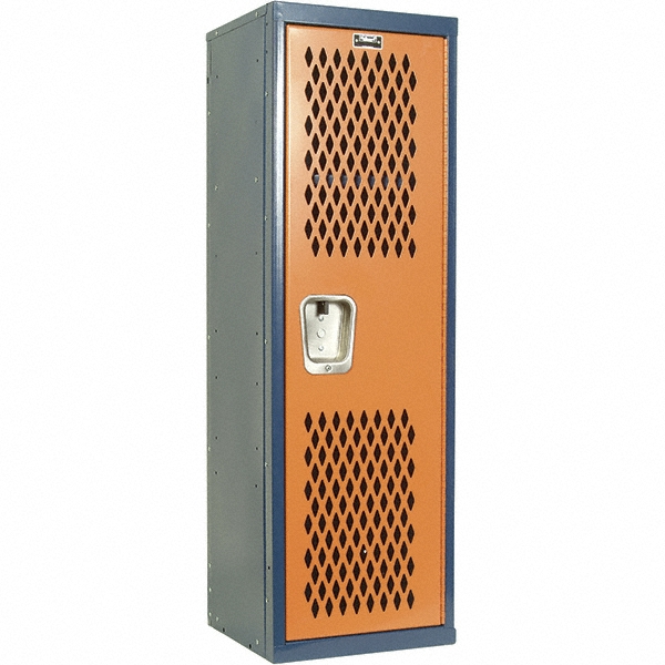 Hallowell 1 Door, 1 Tier, Heavy-Duty Ventilated Wardrobe & Box Lockers - 15" Wide x 15" Deep x 48" High | Part #HTL151548-1JH