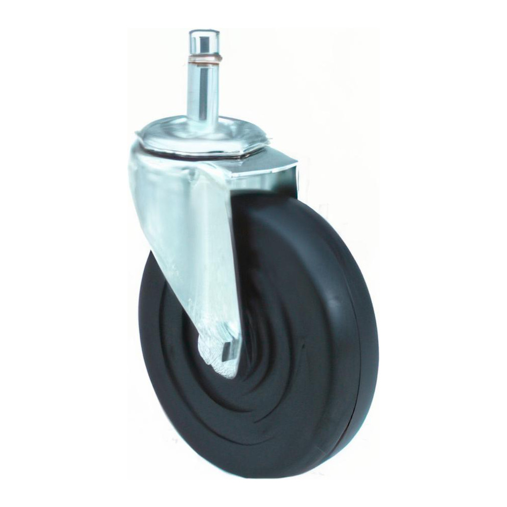 E.R. Wagner Stem Mount Swivel Caster – 4" Diameter X 1.25" Wide, 4.5" Overall Height