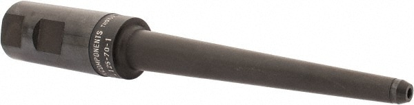 End Mill Holder: 1" Shank Dia, Weldon Flat Straight Shank, 1/8" Hole