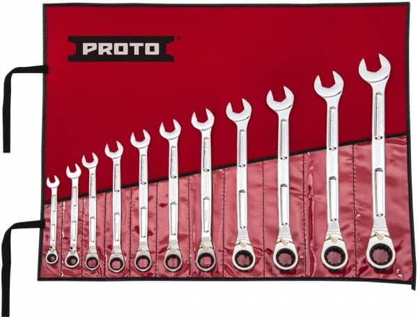 Wrench Set: 11 Pc, Inch
