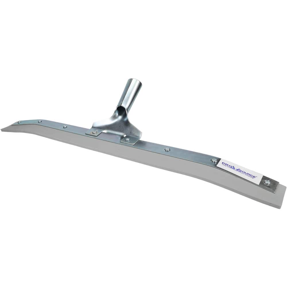 Squeegee: 24" Blade Width, Rubber Blade, Tapered Handle Connection