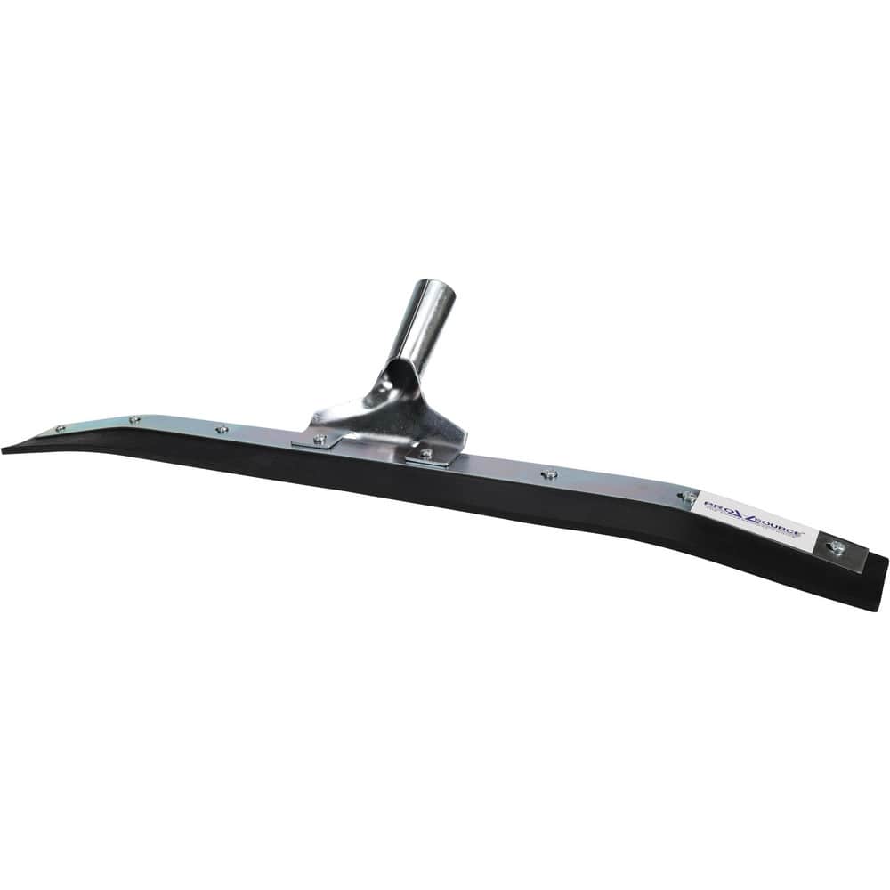 Squeegee: 24" Blade Width, Rubber Blade, Tapered Handle Connection