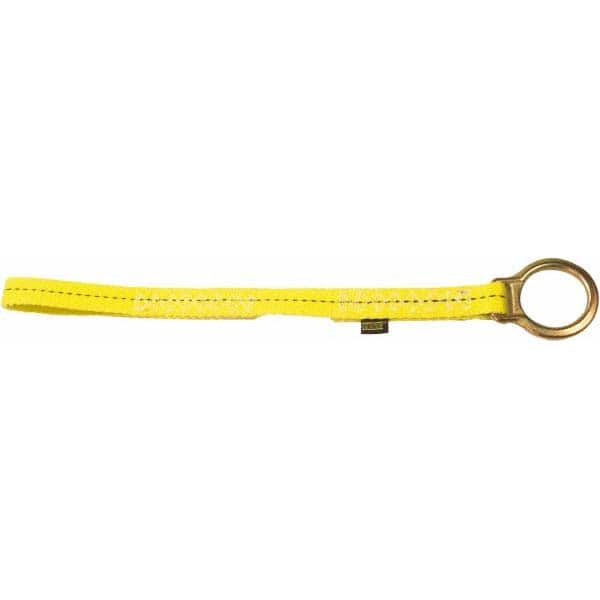 Fall Protection D-Ring Extension: Polyester, Yellow, Use with All Full-Body Harnesses & All Harnesses