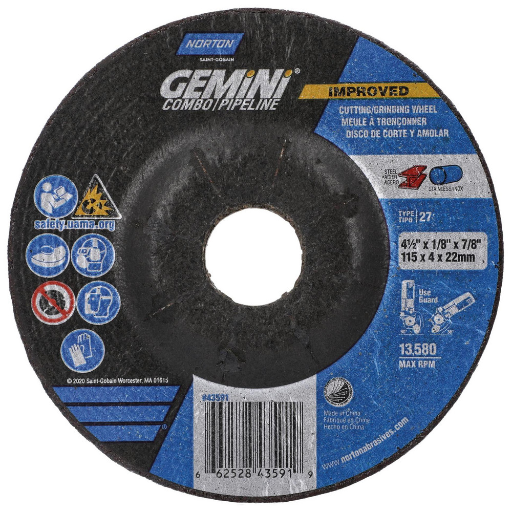 「RT-111297 Norton - Depressed-Center Wheel: Type 27, 4-1/2