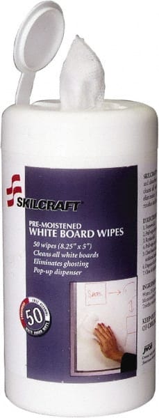 SKILCRAFT Pre Moistened Lens Paper Towelettes 5 x 8 White Box Of