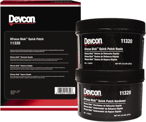 Devcon 11320 Two-Part Epoxy: 1 lb, Pail Adhesive 