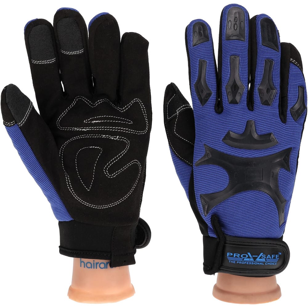 PRO-SAFE GLA-M3-M Gloves: Size M, Synthetic Leather 