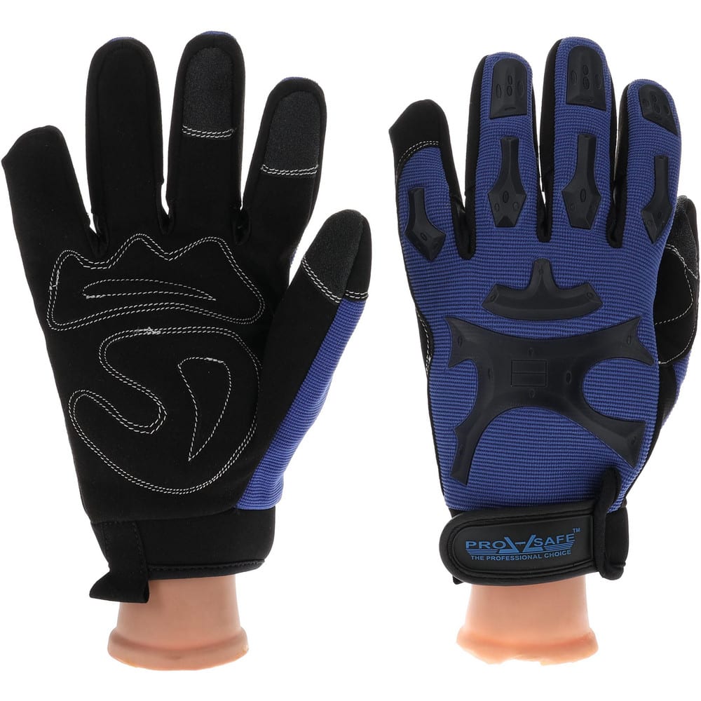PRO-SAFE GLA-M3-L Gloves: Size L, Synthetic Leather 