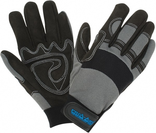 PRO-SAFE GLA-M2-S Gloves: Size S, Synthetic Leather 